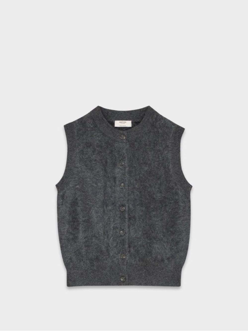 Wilfred Aritzia Brushed Cashmere Sleeveless Cardigan, Size S
